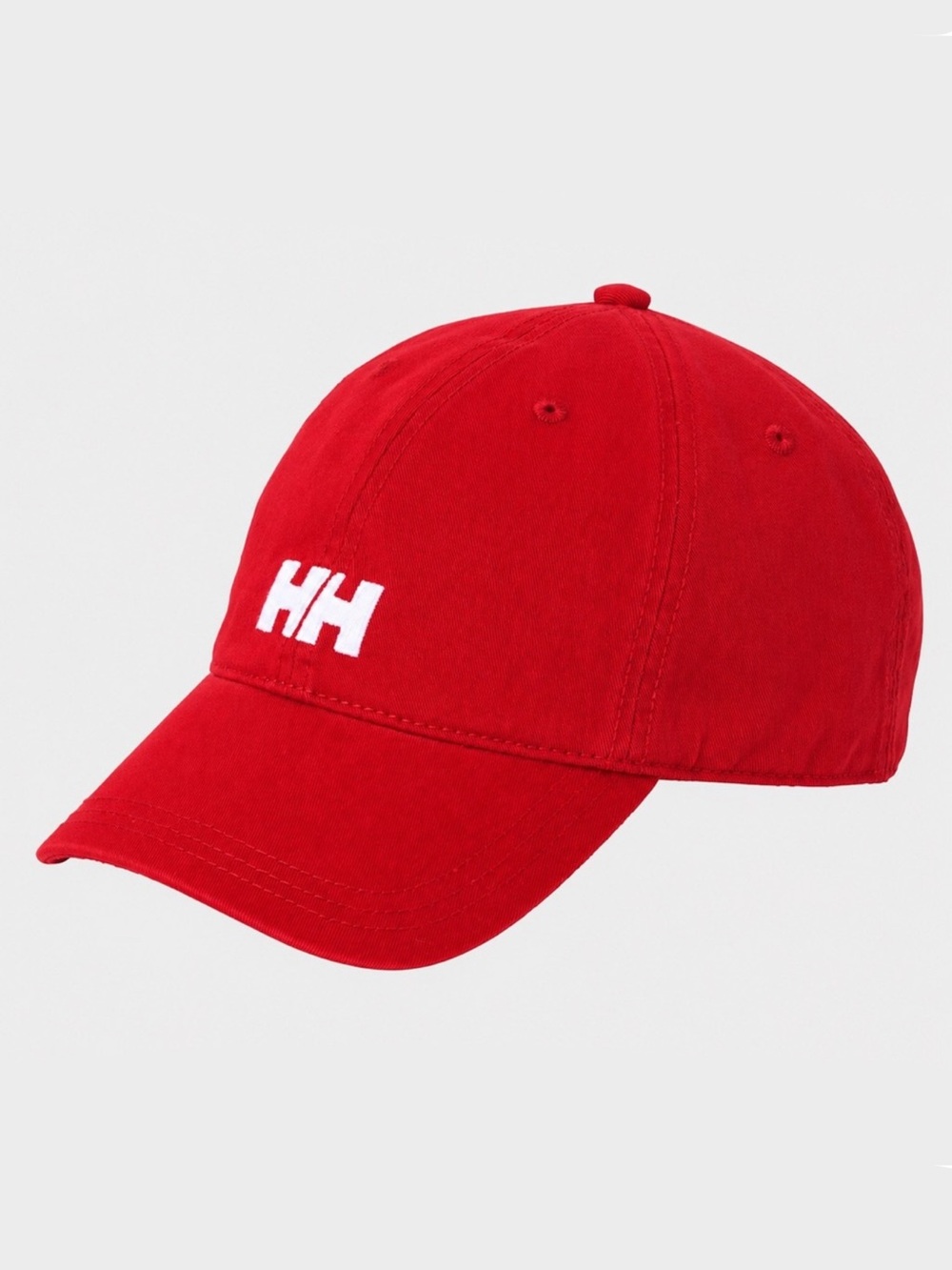 NWT Helly Hansen Red Baseball Cap White HH Logo alpine nautical sailing musto